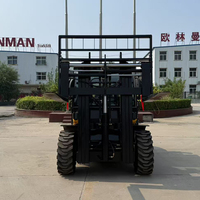 Les fabricants fournissent un chariot élévateur à fourche tout terrain à moteur diesel 4WD 2WD 3 tonnes 3.5 tonnes 5 tonnes