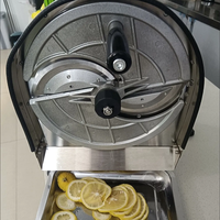 Trancheuse automatique électrique commerciale pour pommes de terre, légumes, gingembre et oignons, idéale pour les petites entreprises de cuisine
