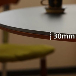 Cơ sở thép không gỉ hiện đại bàn ăn cơ sở gỗ rắn + Bàn đá thiêu kết thân thiện với môi bền nhỏ gọn đàm phán nhỏ - Product Image 4