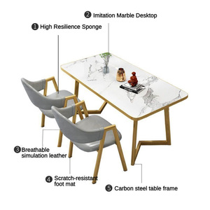 Muebles de Comedor de Nuevo Diseño <span class=keywords><strong>Mesa</strong></span> Cuadrada con Silla Suave <span class=keywords><strong>Precio</strong></span> al por Mayor Juego de Comedor de Lujo de Madera Gris Personalizado para <span class=keywords><strong>4</strong></span> Personas - Product Image 3