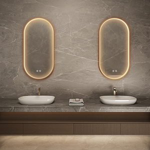 Mur Lumineux Grand Miroir Led Rectangle Miroir Salle de Bain Miroir Décoratif - Product Image 5