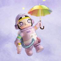 Коллекционная фигурка POPMART MEGA SPACE MOLLY 1000% Sweet Dream Bears из ПВХ, оригинальная аниме-фигурка, подарочная коробка-сюрприз