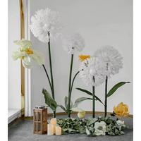 L58 Fleurs de pissenlit artificielles géantes, écologiques, faites à la main, décoratives, élégantes, personnalisables en couleur et en taille, pour mariage et événements