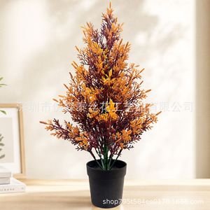 Árbol de Pino Artificial Imitación Sentai de 30cm-100cm, Planta en Maceta de Plástico para Decoración Navideña de Interiores - Product Image 3