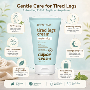Crème Apaisante et Rafraîchissante de Haute Qualité Non Irritante pour les Jambes Fatiguées en Fin de Trimestre, Soin Musculaire Relaxant pour la Grossesse - Product Image 3