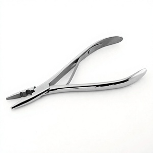Stainless Steel Hair Extension Tools Micro Beads Hair pliers Crimping Pliers Hair Extensions pliers Sliver Color 7 Inches - Product Image 1