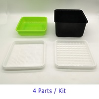 Légumes Choux Semis Plateau Plaque Système Hydroponique Cultiver Pépinière Pots Kit Serre Germination pot de graines Boîte Dôme Durable