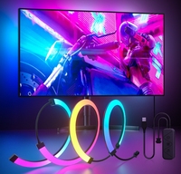 Ambiente RGBIC RGB Gaming LED Strip Smart USB 5V Computadora PC Atmósfera Decoración IP20 Sincroniza con Monitor Retroiluminación LED para sala de juegos