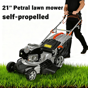 Vertak 196CC 21 ''가솔린 잔디 깎는 기계 자체 추진, 가스 깎는 기계 533mm 절단 폭, 주거용 잔디용 60L 잔디 수집기 - Product Image 2