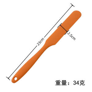 Высокотемпературный устойчивый пищевой силиконовый шпатель антипригарный двухсторонний скребок для крема для выпечки - Product Image 5