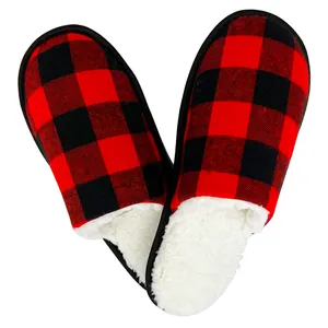 Aangepaste Winter Home Guest Slippers Eva Anti-Gladde Stille Indoor Slipper Warm Huis Slippers Polyester Katoen Oem Cn; Jia