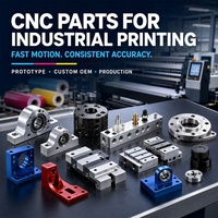 Pièces usinées CNC sur mesure pour équipements d'impression industrielle, composants métalliques de précision, fabrication OEM