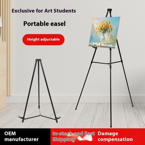 Xách tay có thể gập lại tam giác kim loại sinh viên nghệ thuật giá vẽ cho bức tranh cho <span class=keywords><strong>Amazon</strong></span> qua biên giới phác thảo hiển thị đứng - Product Image 5