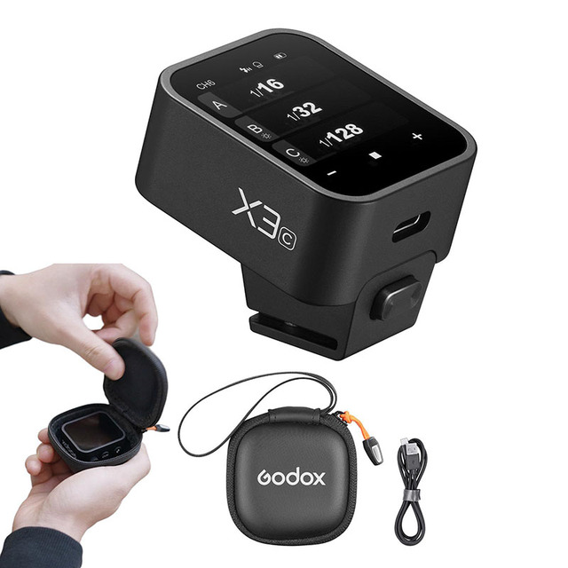 Godox X3 TTL Wireless Flash Trigger OLED Touchscreen for Canon for Nikon Fuji Olympus C/N/S/F/O Made of Metal and Plastic