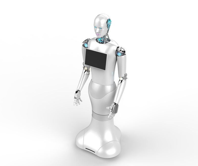 Robot service humanoid intelligent, Programmable, ia, pour personnes