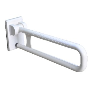 Barra de apoyo plegable Liansheng de 600 mm y 700 mm, antideslizante, de plástico, para baño, para personas mayores y discapacitadas - Product Image 1