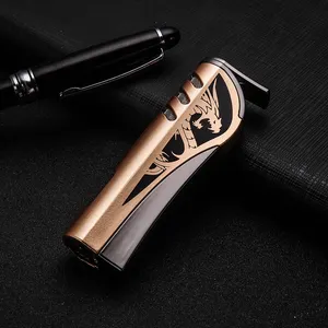 Straight Gas Lighter Personality Creative Metal Inflatable Lighter