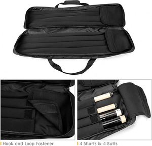 Free sample Factory OEM Pool Cue Case Pool Cue Carrying Case Soft Padded Billiard Stick Bag Shoulder Straps Billiard Cue Bag - Product Image 1