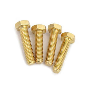 맞춤형 황동 나사 고품질 육각 머리 볼트 평평한 육각 머리 풀 스레드 구리 황동 볼트 구리 육각 나사 - Product Image 4