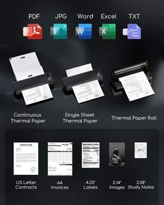 फोममो A285m पोर्टेबल प्रिंटर बिना थर्मल प्रिंटर मोबाइल कॉम्पैक्ट प्रिंटर 8.5 "x 11" हमें पत्र और ए 4 आकार - Product Image 6