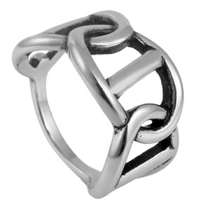 Anillo geométrico de acero chapado en oro yunique para el dedo índice, regalo de joyería de moda unisex - Product Image 5