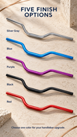 Guidons en aluminium 6061 usinés CNC pour Sur Ron Light Bee, pièces de mise à niveau légères et durables pour moto électrique tout-terrain