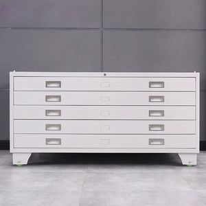 <span class=keywords><strong>Rangement</strong></span> de bureau moderne en métal avec <span class=keywords><strong>5</strong></span> <span class=keywords><strong>tiroirs</strong></span> pour cartes et <span class=keywords><strong>tiroirs</strong></span> A0 ou A1 avec pieds pour l'école et le bureau - Product Image 5