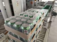 Machine d'emballage sous film rétractable automatique pour boissons multi-bouteilles en plastique PP PET demi-plateau