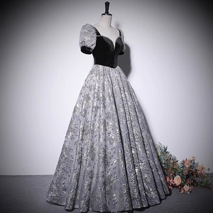 Evening Gown Women Ball Gown Sweetheart Neckline Embroidered Organza Black Formal Dress For Events - Product Image 3