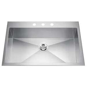 High Quality Handmade Stainless Steel Single Bowl Kitchen Sink