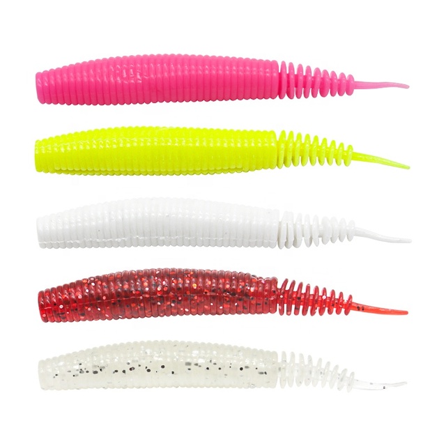 Lu Ya Bait Straight Tail Needle Tail Soft Bait 7g Thread Soft Insect Floating Bait Black Pit Bass Lead Head Hook Fishing Set