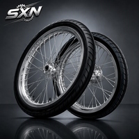 Kit de conversion haute performance Sur-Ron Light Bee X LBX, roues électriques Supermoto 17 pouces en aluminium CNC argenté 1.60 2.15