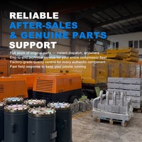 Compresseur d'air rotatif portable DEEMACH 353cfm 13Bar, alternative à Atlas Copco pour le forage minier / le sablage / la construction