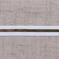 Bande élastique jacquard tissée à rayures dorées de 2 cm, avec fil métallique, en Spandex/Nylon, pour ceinture, garniture décorative de mode pour robes, jupes et vêtements