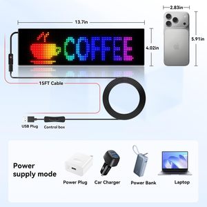 ไฟ LED ป้าย NEMGOME ลายตาปีศาจ ขนาด 13.6 x 4.1 นิ้ว ใช้พอร์ต USB 5V ควบคุมผ่านแอพพลิเคชั่น สำหรับตกแต่งภายในรถยนต์ - Product Image 2