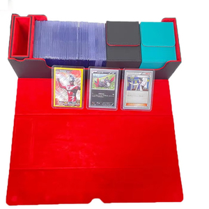 Boîte de rangement Torson 550+ grande capacité en cuir PU de haute qualité avec intérieur en velours pour cartes de jeu TCG Yu-Gi-Oh, couvercles haute visibilité - Product Image 6