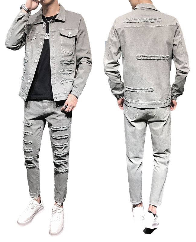Compra Nuevo Hombre Jeans Conjuntos De Chaqueta De Moda Otoño Bordado Grúa  Coronada Rojo Juego Del Chaleco + Bordado Tigre Cabeza Pantalones Vaqueros  Para Hombre Ropa Conjuntos De 2 Piezas Barato 