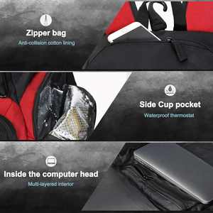 Mochila Deportiva Impermeable de Gran Capacidad con Compartimento para Zapatos, Interior Multicapa y Detalles Ergonómicos - Product Image 4