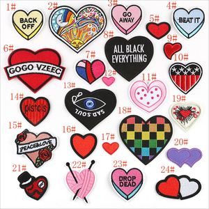 NODA Factory Wholesale Iron on Embroidery Various Kind of love Heart Patch for Clothing - Product Image 2