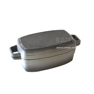 2 in 1 <strong>Enamel</strong> Rectangular Cast Iron Roaster With Skillet Lid Baking <strong>Pan</strong> 10 Inch Multi Baker Casserole <strong>Dish</strong> Lasagna <strong>Pan</strong> Loaf <strong>Pan</strong> - Product Image 1