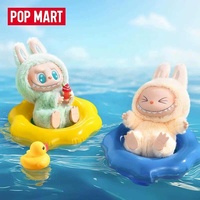 Authentique Pop Mart Labubu The Monsters Have a Set Macron V2 Figurine en vinyle et peluche Boîte mystère Jouets mignons et adorables Boîtes surprise