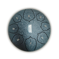 Tambour à langue en acier Lotus 8 notes, 8 pouces, instrument de percussion en acier au carbone pour enfants et adultes, petit tambour cadeau