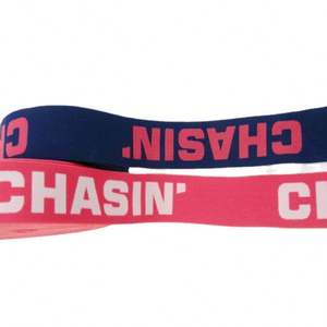 Bande élastique en nylon Yusen SEWO101 de 4,0 cm avec tissage de logo jacquard, écologique pour les textiles de maison, les sacs (50 yards/rouleau) - Product Image 1