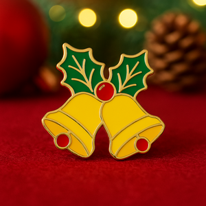 Broche et Épingle de Revers en Émail Personnalisées en Gros pour Fabricants, Motif Renne, Fleur, Arbre, Chapeau, pour Boîte Cadeau de Luxe Joyeux Noël - Product Image 2