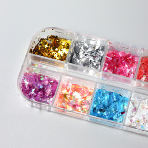 Pegatinas de Lentejuelas Decorativas para Uñas, 12 Colores Aurora, Papel Brillante, Accesorios de Lujo para Manicura, Decoración de Uñas 3D de Plástico, Adhesivos <span class=keywords><strong>OYS</strong></span> - Product Image 5