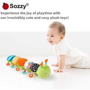 Sonajeros de felpa suaves y relajantes de alta calidad Sozzy, juguetes de tiempo de barriga, juguete de peluche de música sensorial para bebés - Product Image 6