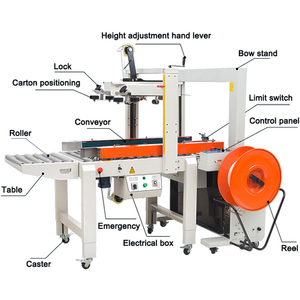 Carton Automatic Carton case Strapping Sealing Packing Machine for Box Packing Assembly Line - Product Image 3