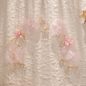 Bandeau de mariage en or Bandeau de Bohème Cristal Perle Cheveux Vigne Fleur Halo Accessoires de Cheveux de Mariée Bijoux de Cheveux - Product Image 6