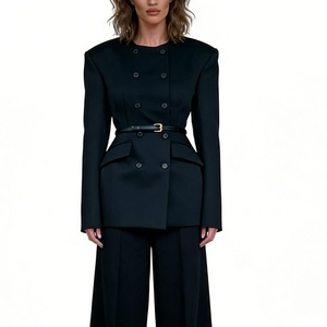 Robe surdimensionnée à double boutonnage pour femme - Manteau de bureau formel à manches longues - Mode - Product Image 2