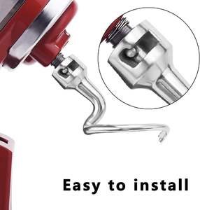 Picadora de Carne Metálica con 3 Tubos para Salchichas y Soporte, 4 Placas de Molienda, 2 Cuchillas de Molienda, Prensa para Hamburguesas, Cepillo de Limpieza - Product Image 2